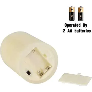 antizer Flameless Candles Battery Operated Candles Set of 12 Ivory Real Wax Pillars Flickering Candles Ivory LED Flameless Candles with Remote and Timer Control (D: 3" x H: 4")