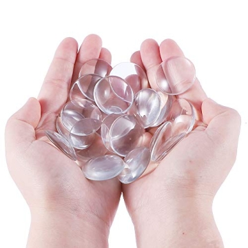 HAUTOCO 1.18 Inch Glass Cabochons for Jewelry Making