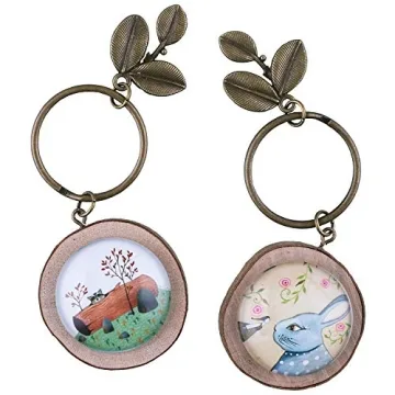 HAUTOCO 1.18 Inch Glass Cabochons for Jewelry Making