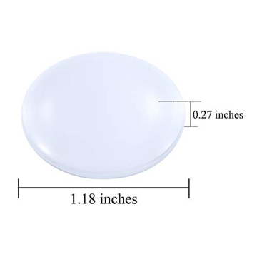 HAUTOCO 1.18 Inch Glass Cabochons for Jewelry Making