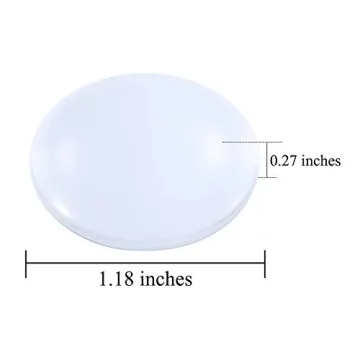 HAUTOCO 1.18 Inch Glass Cabochons for Jewelry Making