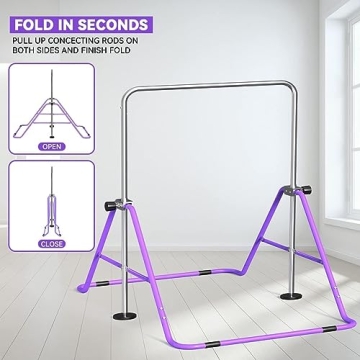 Adjustable Kids Gymnastics Bar for At-Home Training