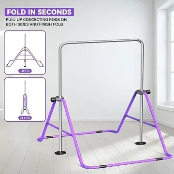 Adjustable Kids Gymnastics Bar for At-Home Training