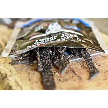 No Man’s Land BLACK PEPPER Beef Jerky High Protein Low Calorie Low Carb Beef Snack 3.5oz Bag
