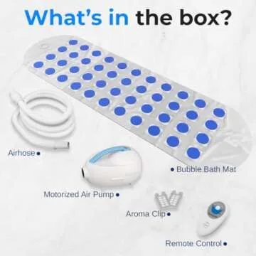 SereneLife Bubble Spa Bath Mat - Relaxing Bath Experience