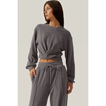 QINSEN Women's Stylish Ultra-Soft 2-Piece Lounge Set