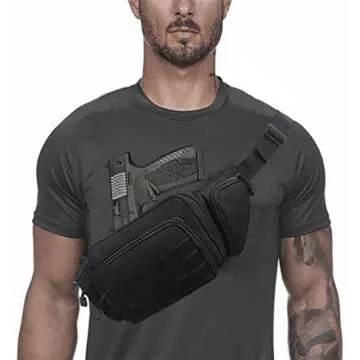 DMAIP Tactical Gun Case Concealed Carry Pouch Portable