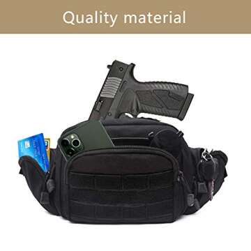 DMAIP Tactical Gun Case Concealed Carry Pouch Portable