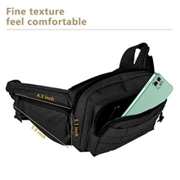 DMAIP Tactical Gun Case Concealed Carry Pouch Portable