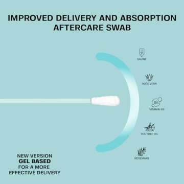 Base Labs Keloid Bump Removal Gel Swabs | Piercing Aftercare Gel Swabs for Piercing Bump Treatment |...