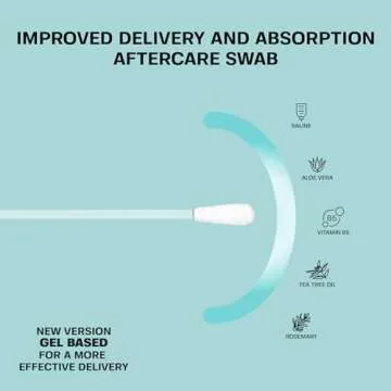 Base Labs Keloid Bump Removal Gel Swabs | Piercing Aftercare Gel Swabs for Piercing Bump Treatment |...