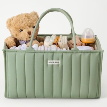 Blissful Diary Baby Diaper Caddy Organizer for Essentials
