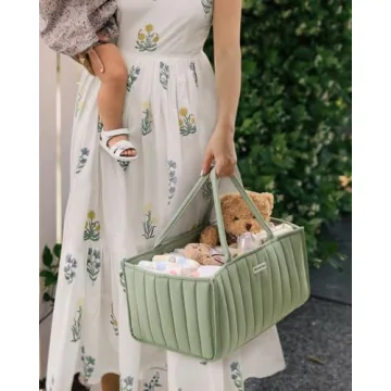 Blissful Diary Baby Diaper Caddy Organizer for Essentials