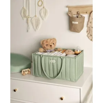 Blissful Diary Baby Diaper Caddy Organizer for Essentials