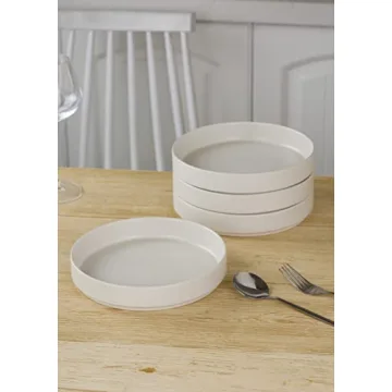Famiware Star 7.5" Pasta Bowls Set of 4 Double Reactive Glaze