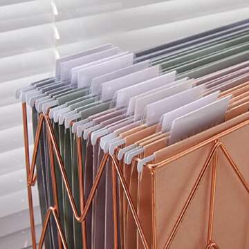 Y YOMA 12 Pack Colored Hanging File Folders Letter Size Decorative Hanging Folder Cute Pretty File Folder for Filing Cabinet Office Home with 1/5-Cut Adjustable Tabs, 4 Selected Morandi Color