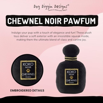 Stylish Plush Squeaky Dog Toys from Dog Diggin Designs