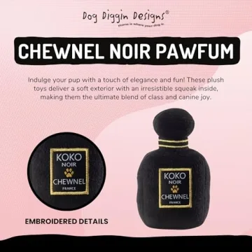 Stylish Plush Squeaky Dog Toys from Dog Diggin Designs