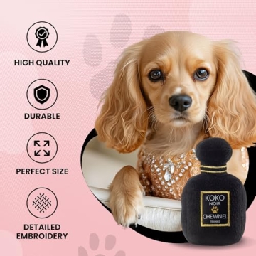 Stylish Plush Squeaky Dog Toys from Dog Diggin Designs