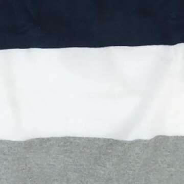 HonestBaby Non-Slip Footed Pajamas One-Piece Sleeper Jumpsuit Zip-Front PJs 100% Organic Cotton for Baby Boys, Jumbo Stripe Navy, 12 Months