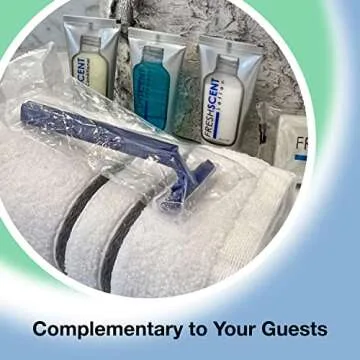 Freshscent (144 Pack) Individually Wrapped Twin Blade Razors with Clear Safety Cap, Disposable, Bulk Packed, Sold by the Case, unisex