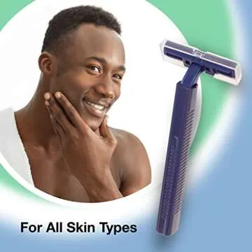 Freshscent (144 Pack) Individually Wrapped Twin Blade Razors with Clear Safety Cap, Disposable, Bulk Packed, Sold by the Case, unisex