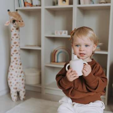 KIDSco Silicone Sippy Cup for Babies & Toddlers - 5oz