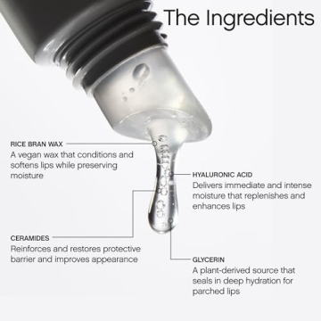 Vegan Mint Glossy Lip Balm with Hyaluronic Acid & Ceramides