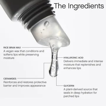 Vegan Mint Glossy Lip Balm with Hyaluronic Acid & Ceramides