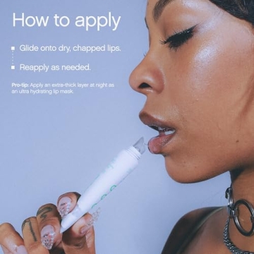 Vegan Mint Glossy Lip Balm with Hyaluronic Acid & Ceramides