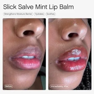 Vegan Mint Glossy Lip Balm with Hyaluronic Acid & Ceramides
