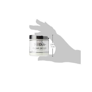 Ranger MDM46424 Dina Wakley Media Gesso 4oz Jar-Clear, 4 Fl Oz (Pack of 1)