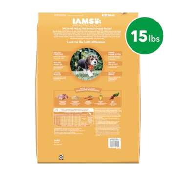 IAMS Smart Puppy Dry Dog Food with Real Chicken, 15 lb. Bag