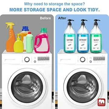 Stylish 3-Piece GMISUN Laundry Detergent Dispenser Set