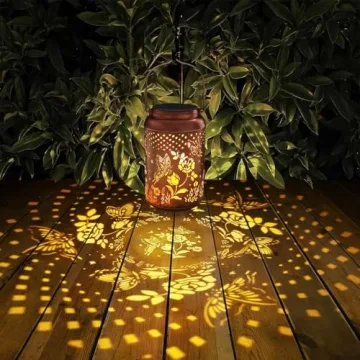 Tepaken Solar Lanterns - Outdoor Garden Decor 2 Pack