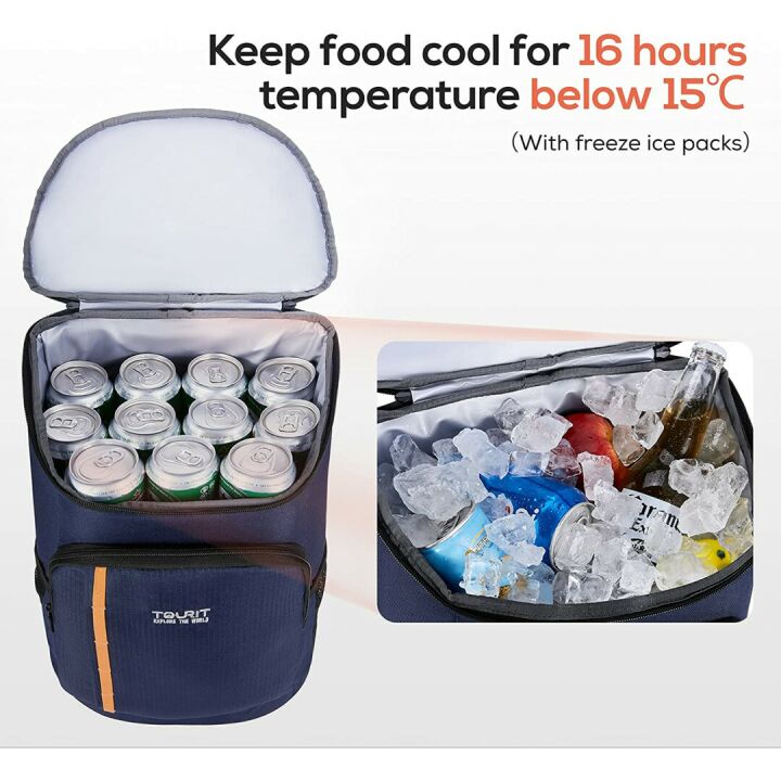 Leak-Proof TOURIT Cooler Backpack for 30 Cans