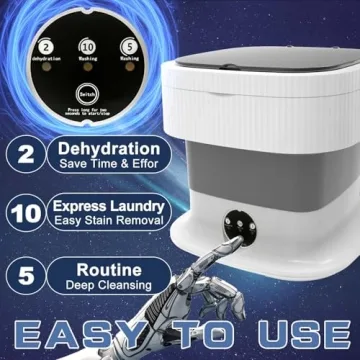Portable Mini Washing Machine for Travel - 12L Capacity