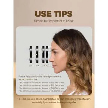 Macaki 30X Magnifying Mirror - Perfect for Travel and Makeup