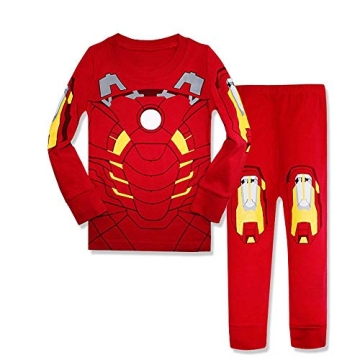 N'aix Superhero Kids Cotton Pajamas for Ages 2-7