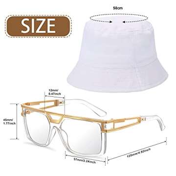 Sintege Hip Hop Costume Kit 80s/90s Accessories for Women 90s Outfits 80s Rapper Accessories 80s90s ...