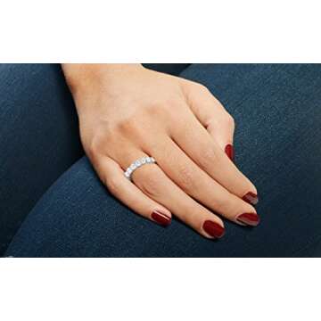 NYC Sterling 3.50mm Sterling Silver Engagement Ring