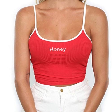 Wintialy Funny Letter Print Women's Tank Top