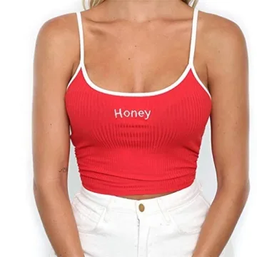 Wintialy Funny Letter Print Women's Tank Top