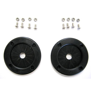 Fishmaster T-Top Rod Grommets for Fishing Rods - Marine Grade Rubber, Customizable Black Pair