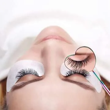 2 Pieces Heart Shaped Eyelash Mirrors for Makeup