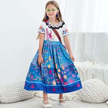 Magical Avady Encanto Dress for Girls 3-4T Cosplay