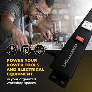 Opentron 12 Outlets 4 Feet Body Heavy Duty Metal Surge Protector Power Strip