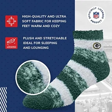NFL Cozy Soft Slipper Socks for Green Bay Packers Fans