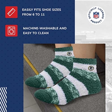 NFL Cozy Soft Slipper Socks for Green Bay Packers Fans