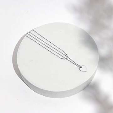 PAVOI Dainty Heart Pendant Necklace for Women - Timeless Gift